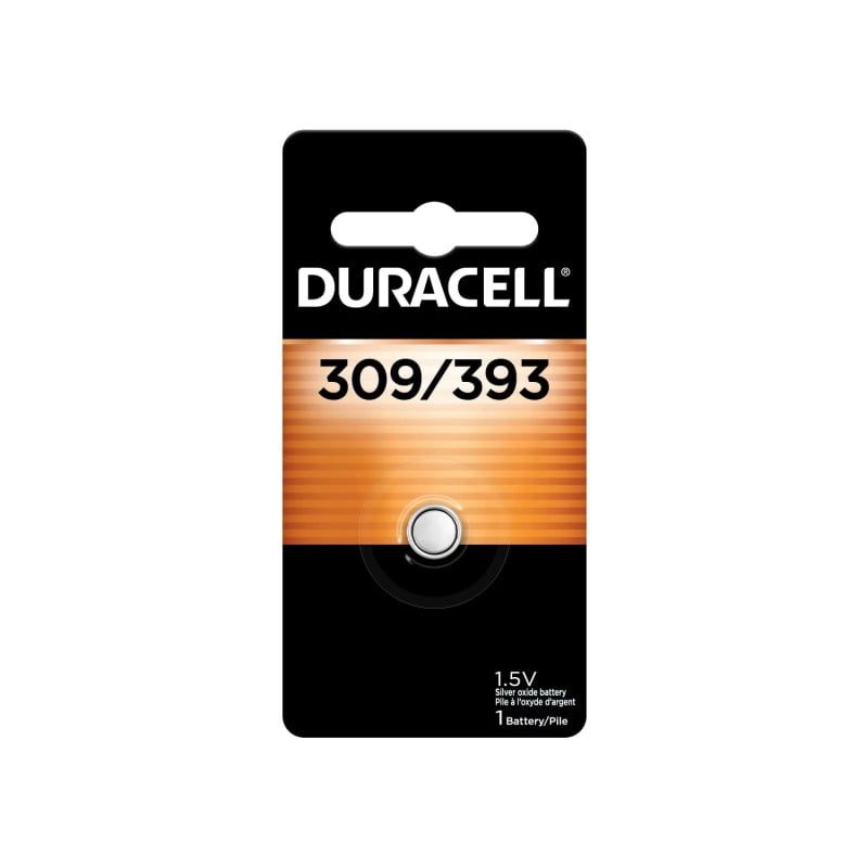 Duracell 309/393 Silver Oxid Button Battery